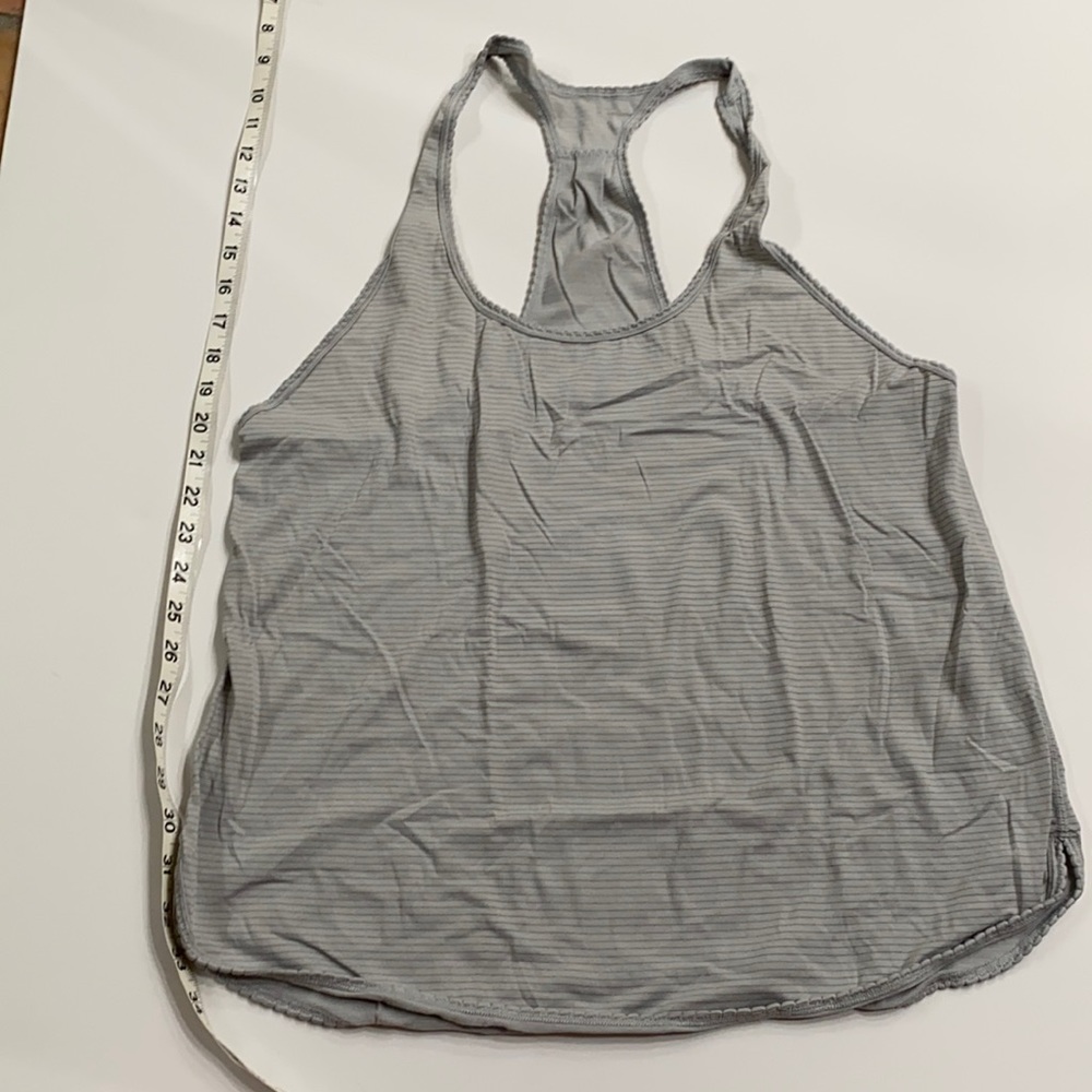 Lululemon light gray running singlet